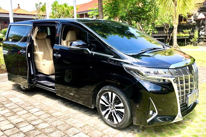 Armada mewah Sewa Alphard di Bali grup besar dengan satu koordinator untuk kenyamanan rombongan.