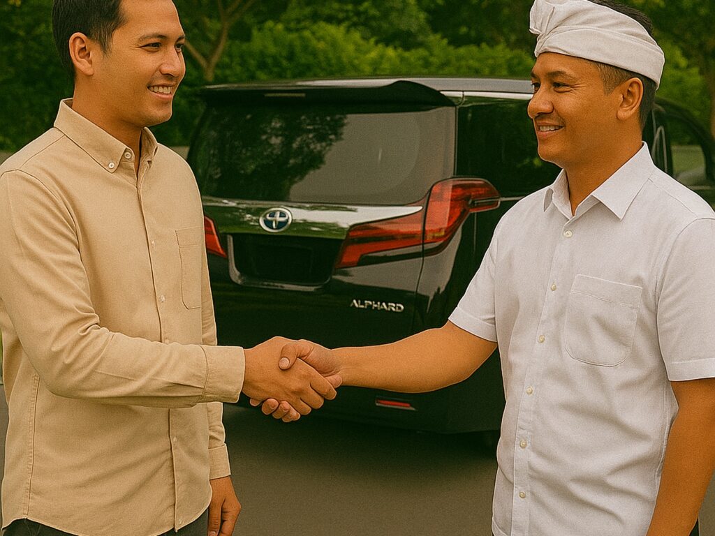 Sewa Mobil Alphard di Bali Handover Serah Terima Sopir