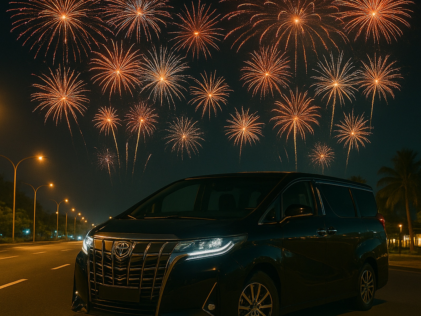 Sewa Mobil Alphard di Bali Malam Tahun Baru
